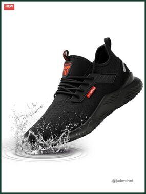 Unisex Waterproof Steel Toe Safety Shoes Lightweight Work Sneakers